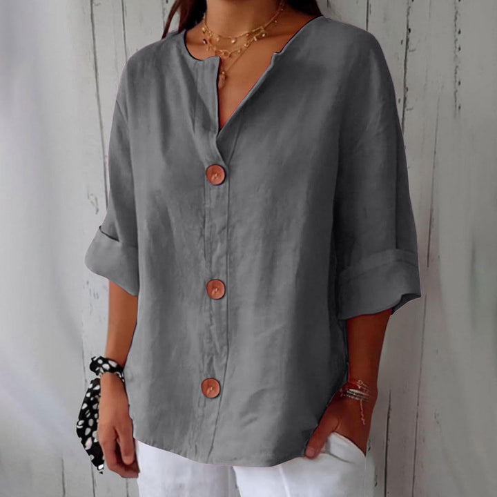 Julia™ | Relaxed Linen Blouse – Lightweight Everyday Comfort