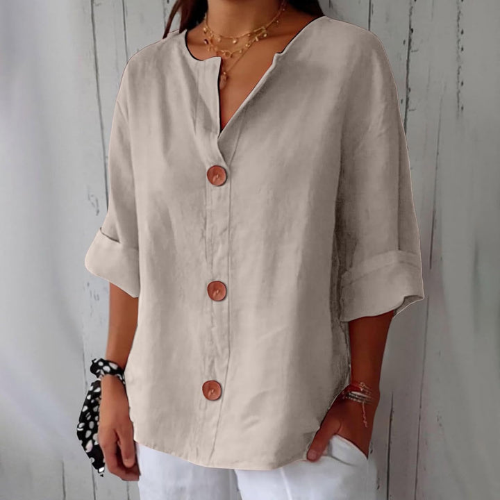 Julia™ | Relaxed Linen Blouse – Lightweight Everyday Comfort