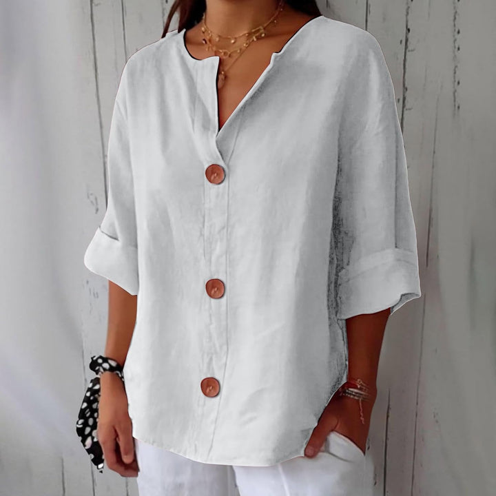 Julia™ | Relaxed Linen Blouse – Lightweight Everyday Comfort