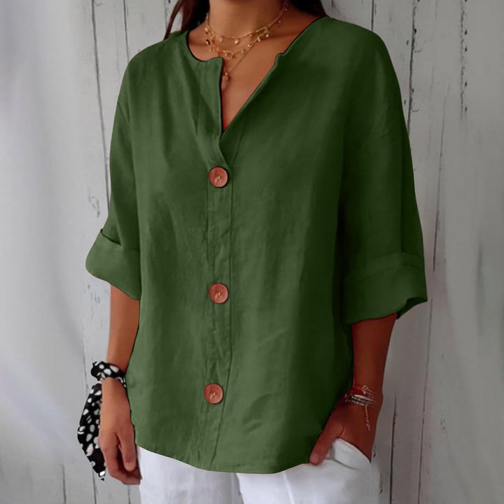Julia™ | Relaxed Linen Blouse – Lightweight Everyday Comfort