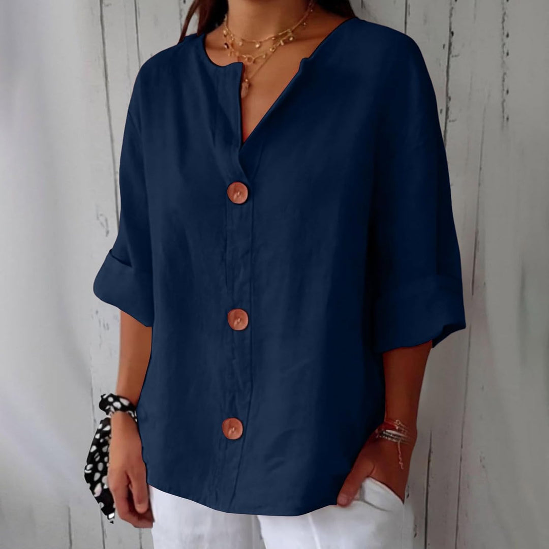 Julia™ | Relaxed Linen Blouse – Lightweight Everyday Comfort