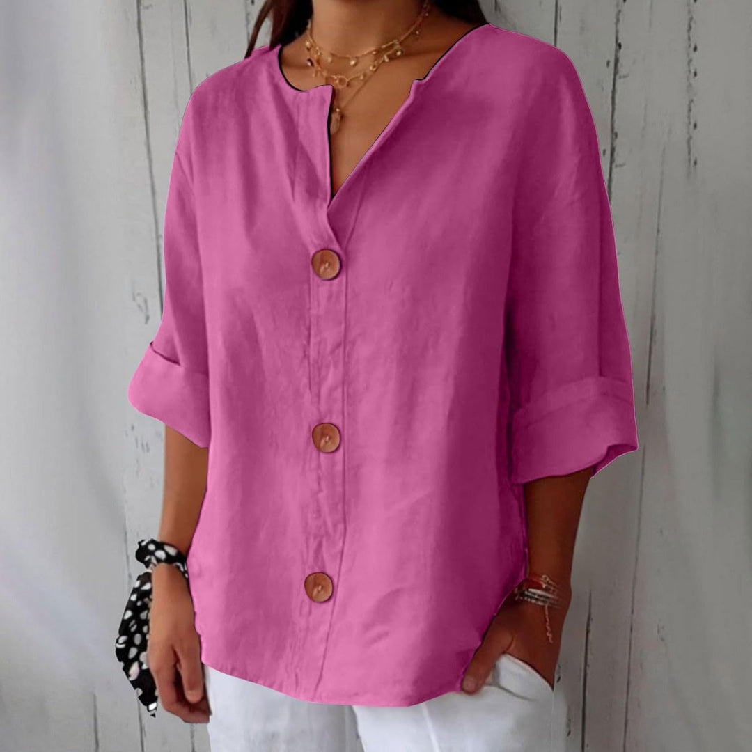 Julia™ | Relaxed Linen Blouse – Lightweight Everyday Comfort