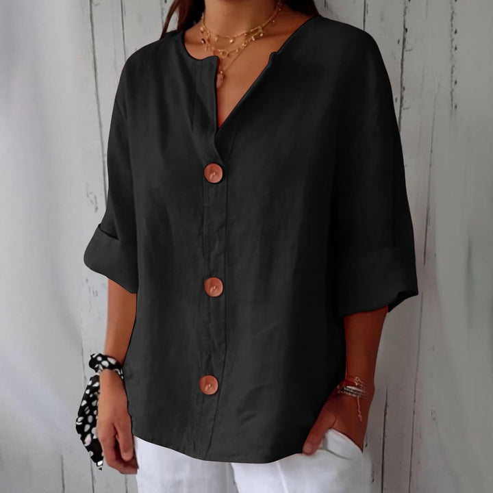Julia™ | Relaxed Linen Blouse – Lightweight Everyday Comfort