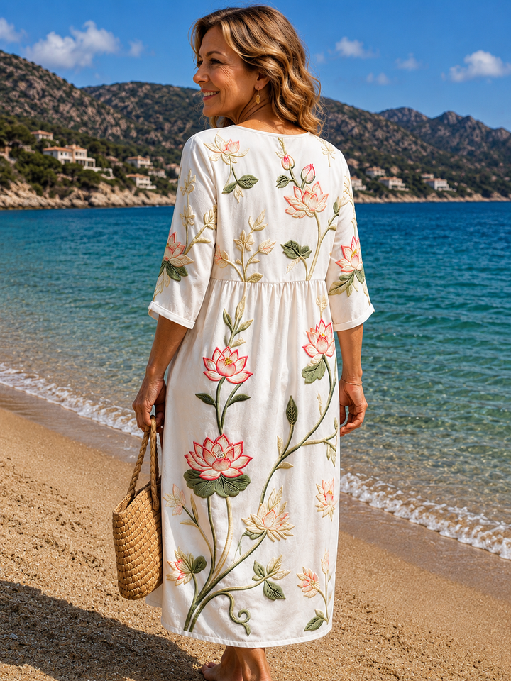 Kayla | Plant & Flower Print Dress