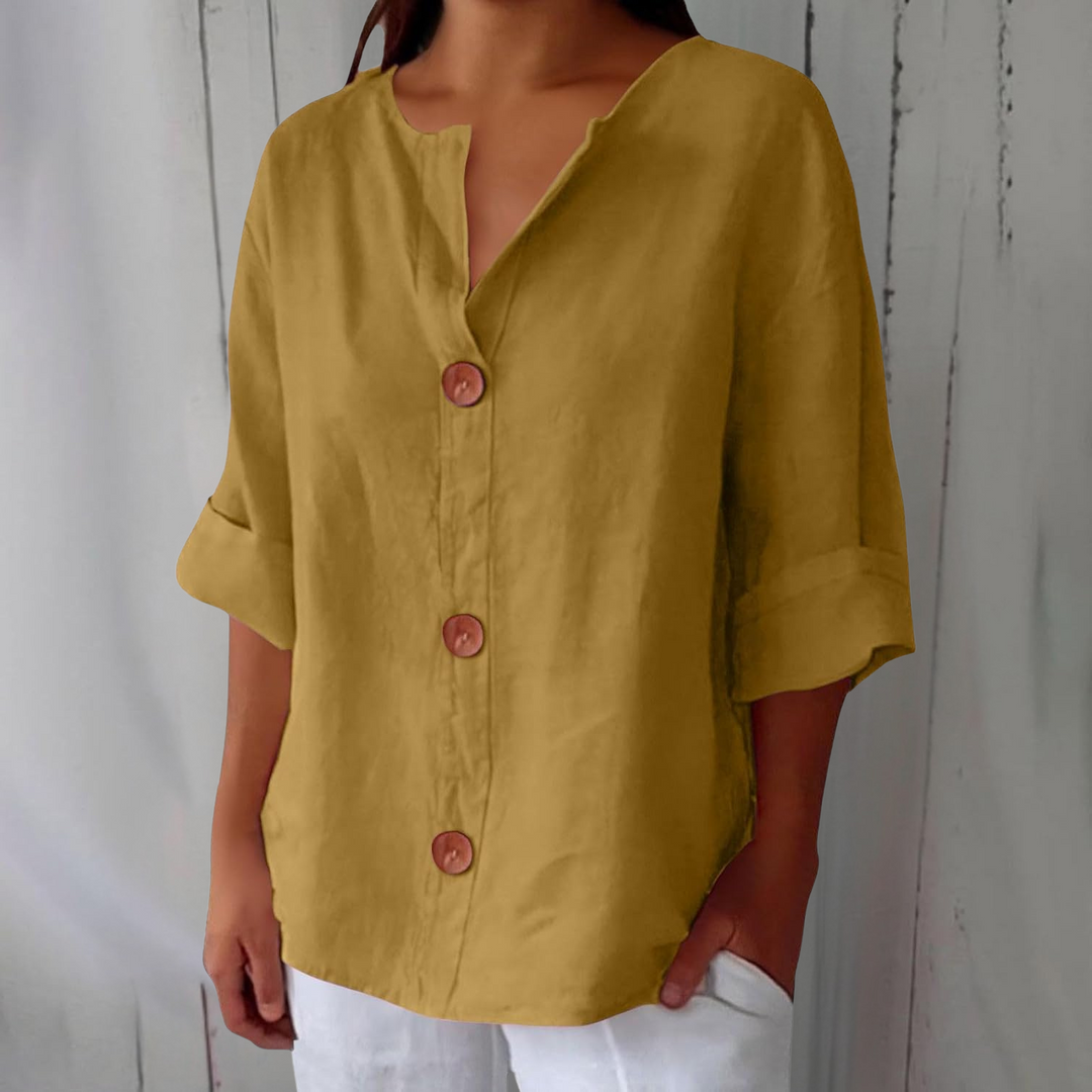 Julia™ | Relaxed Linen Blouse – Lightweight Everyday Comfort