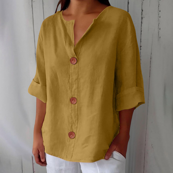 Julia™ | Relaxed Linen Blouse – Lightweight Everyday Comfort