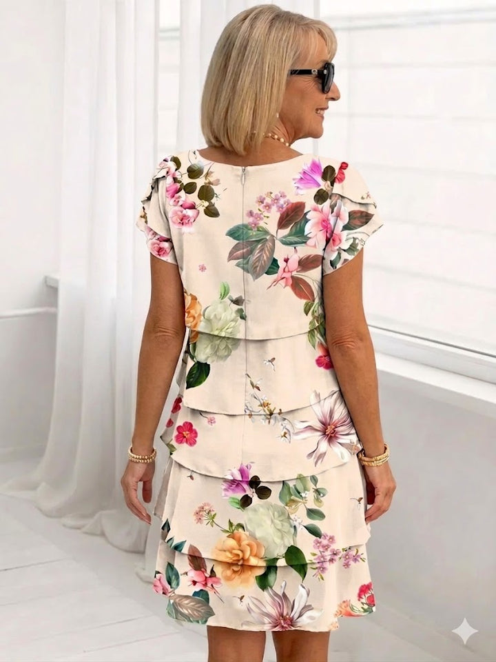 Helena | Elegant Comfort Ruffle Dress