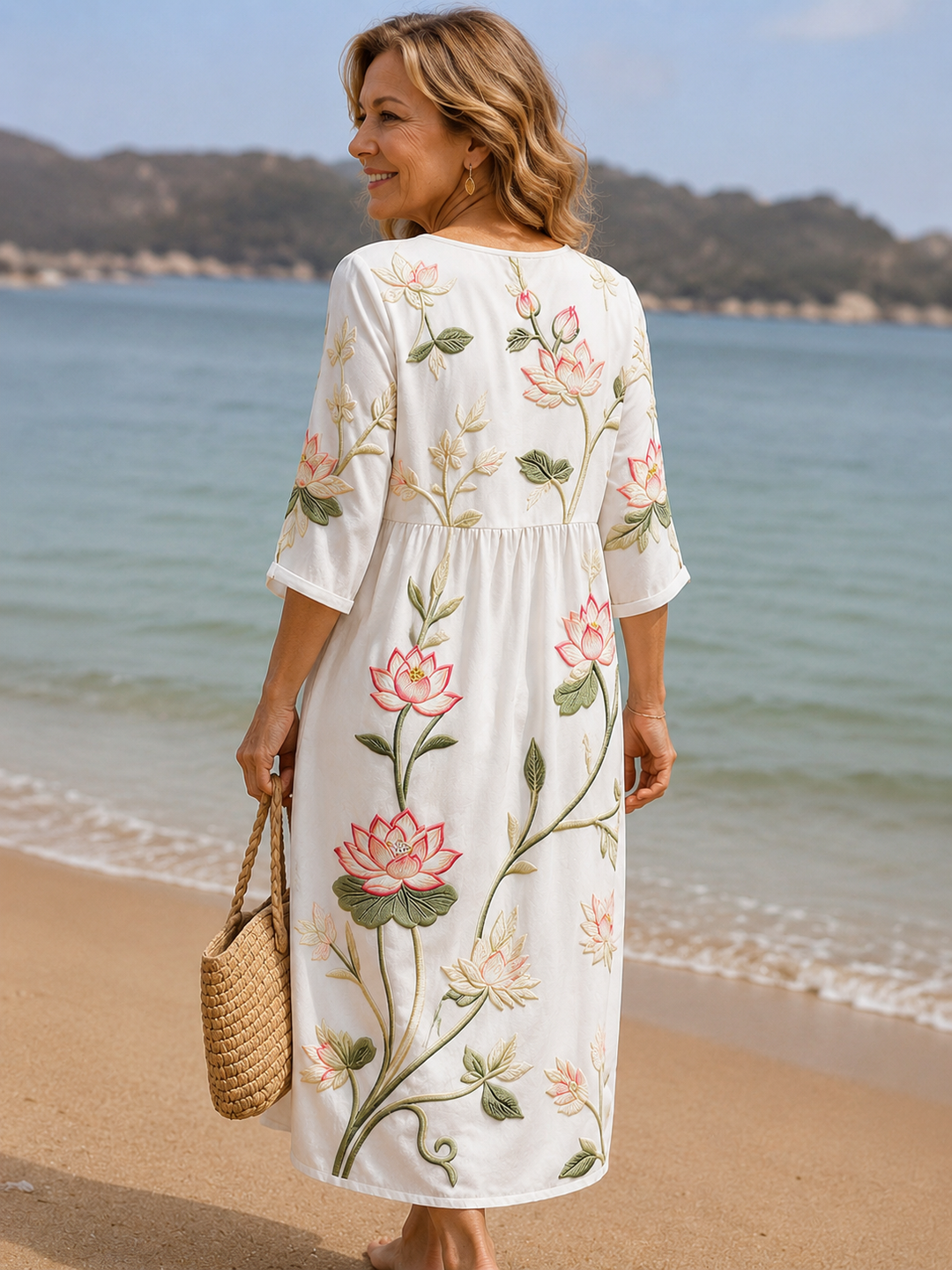 Kayla | Plant & Flower Print Dress